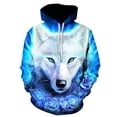 thumbnail image 3 of Sudadera con capucha con estampado 3D de lobo animal para hombre y mujer, moda informal de gran tamaño, sudaderas con capucha estilo hip hop Harajuku, 3 of 4