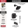 thumbnail image 3 of Delta Faucet T144339-BL-PP Modern Tub & Shower, Matte Black, 3 of 5