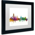 thumbnail image 2 of Trademark Fine Art 'Albany New York Skyline' Canvas Art by Michael Tompsett, White Matte, Black Frame, 2 of 4