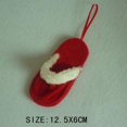 thumbnail image 3 of 10pcs Zapatillas de Navidad Colgante Decoración Hogar Ornamento 12.5x6cm Rojo Sunnimix Chrismas colgante, 3 of 7