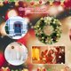 thumbnail image 3 of Bolas de Navidad Guirnaldas Colgantes Adornos de corona para colgar en la puerta (30 cm de oro) JShteea Libre de BPA, 3 of 8