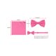 thumbnail image 5 of Conjunto de corbata de hombre de color sólido INSPIRE CHIC para el Día del Padre, corbata de lazo preatado y pañuelo de bolsillo, corbatas para bodas y negocios, rosa fuerte, talla única, 5 of 7