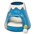 thumbnail image 3 of Touchcat Molten Lava Designer Triangular Cat Pet Kitty Bed House With Toy - One Size - Blue/White, 3 of 6