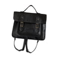 thumbnail image 4 of Mochilas universitarias Bolsos de hombro Mochila multibolsillo Cuero de PU Correa ajustable Bolso de uniforme Bolso de señora Mochila informal de gran Negro Soledad Tote de hombro, 4 of 10