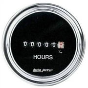 AUTO METER 2587 2IN HOURMETER, 8-32 VOLTS SSE, CHROME