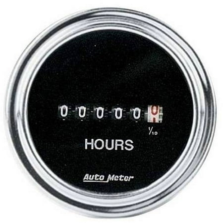 AUTO METER 2587 2IN HOURMETER, 8-32 VOLTS SSE, CHROME
