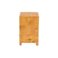 thumbnail image 4 of bali & pari Camira Natural Light Mappa Burl Wood 1-Drawer Nightstand, 4 of 9
