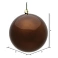 thumbnail image 2 of Adorno Bola de Dulce Mocha Vickerman de 8 cm Plástico irrompible, 2 of 5