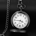 thumbnail image 3 of Minzimin Smooth Pocket Watch,Personalized Pocket Watch,Watches for Men, Pocket Watches for Father‘s Day with Chain, 3 of 7