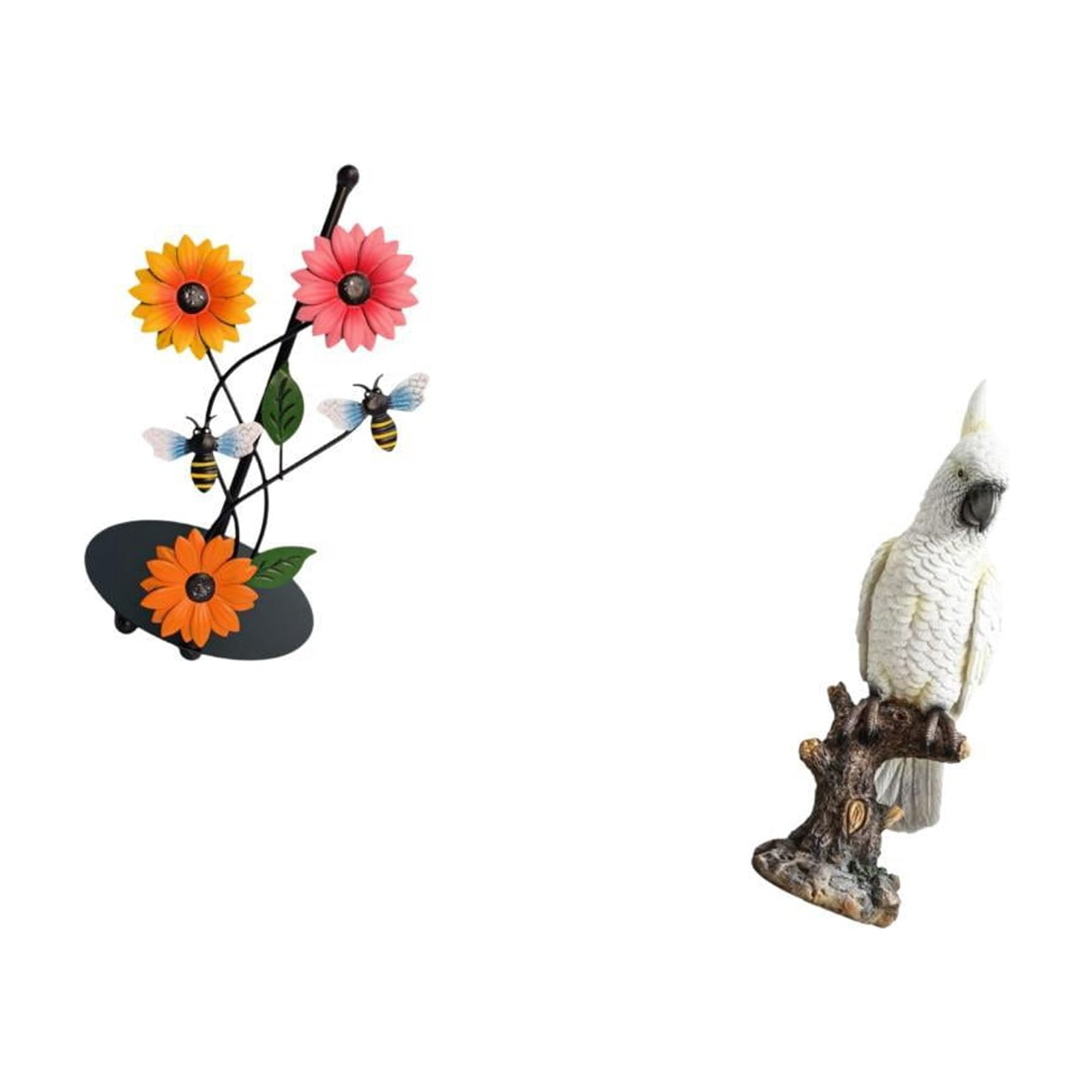 Fiocias Parrot Paper Towel Holder Dispenser Non Slip Vertical Tissue Holder Rack Animal Sculpture Resin Indoor Decorative Figurine Desktop Ornament for Desk T