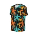 thumbnail image 6 of Fotbe Palm Trees Baseball Jersey Shirt for Men and Women, Casual Short Sleeves Button Down T-Shirt-X-Large, 6 of 9