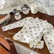 thumbnail image 5 of Camiseta de manga larga con lazo de perlas para niñas pequeñas, ropa de algodón Kawaii con borde de Selvedge Floral, Base abullonada de manga, Corea, Otoño, 2024, 5 of 5