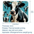 thumbnail image 5 of Cattle Printed Gaming Mousepad Desk Pad, Square 8.3x9.8 Inch Non-Slip Rubber Bottom Mouse Mat for Office and Gaming, 5 of 6