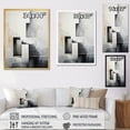 thumbnail image 4 of Designart "Barrier Simplistic Dam Minimalist painting II" Cityscapes Floater Framed Canvas Print, 4 of 7