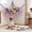Purple -Without Light, variant on Stuffed Animal Hammock Macrame Boho Plush Toy Net Hammock for Stuffed Animals Corner Hanging Stuffed Animal Storage Holder Teddy Bear Net Kids Room