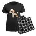 thumbnail image 5 of CafePress - Cute Apricot Poodle Women's Dark Pajamas - Women's Short Sleeve Print T-Shirt and Pants Dark Cotton Pajama Set, 5 of 7