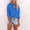 Blue, variant on Ladies Shirts Summer Top for Women Clothing Apparel Tops for Women Casual Button-Front Solid Long Shirt Blouse with Loose Fit and Versatile Styling Pink XL
