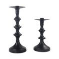 thumbnail image 1 of 2x Taper Candelas Partes Candelabra Candelabra Candelas de hierro para la cena de cocina Estantería Farmhouse Día de San Valentín Negro, 1 of 9