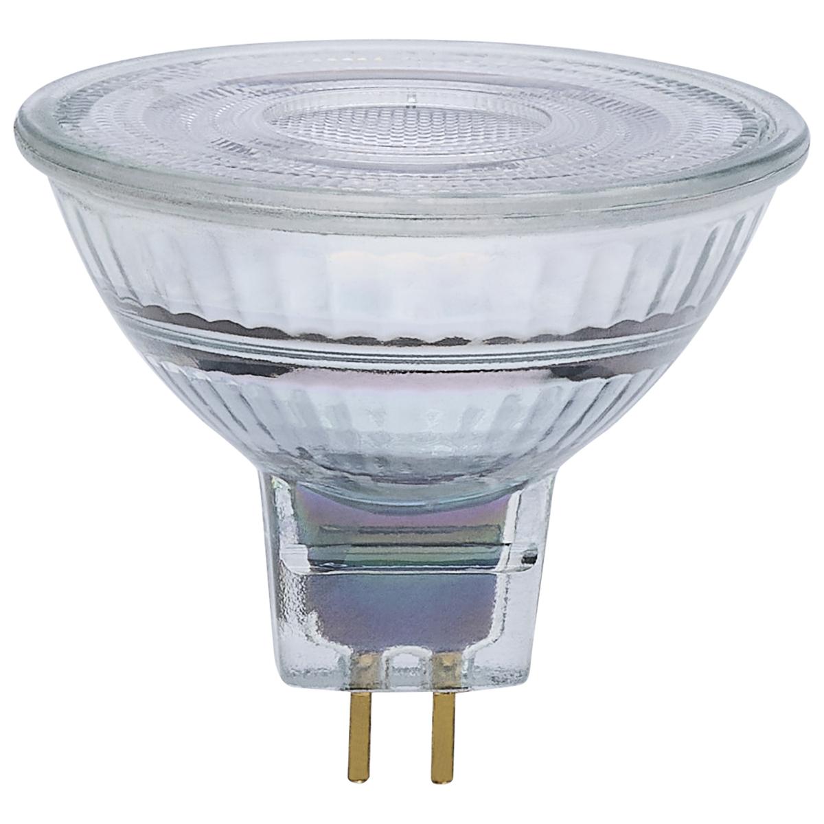 Satco S12365 MR16 LED Flood Light Bulbs 12V 5.5W 2700K GU5.3 Base Dimmable (12 Pack)