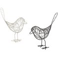 thumbnail image 1 of Elegantes figuras de pájaros de metal y hierro: juego blanco y negro para el hogar, la oficina, la decoración del jardín y accesorios de fotografía, 1 of 5