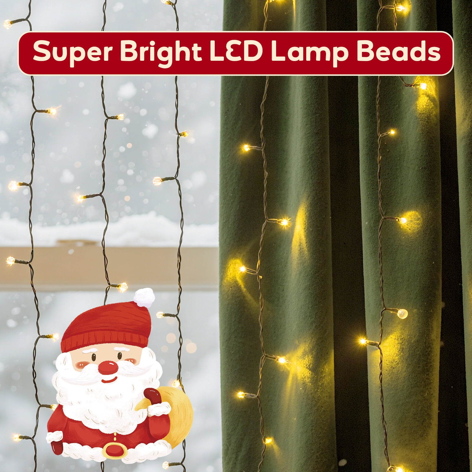 Hishine Outdoor Christmas Lights 164FT 1000LED, String Lights Indoor 8 Modes Waterproof Plug in Christmas Tree Light for Holiday, Warm White