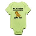 thumbnail image 1 of CafePress - My Grandma And Grandpa Love Me Tiger Body Suit - Baby Light Bodysuit, 1 of 1