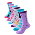 thumbnail image 1 of Chaussettes Courtes en Coton pour Filles, Lot de 6 (Chat, 9-14 Ans), 1 of 4