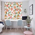 thumbnail image 4 of Pink Botanical Kitchen Curtains Window Panels, Summer Botanical Elegant Pastoral Insulated Window Treatment Curtain, Grommet Curtains for Bedroom/Living Room/Bathroom, 2 Piece 52"Wx72"L, 4 of 8