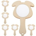 thumbnail image 1 of 6Pcs Wooden Small Mirrors Kids Mirrors DIY Wood Mirrors Hand Mirrors Unfinished Mini Mirrors, 1 of 8