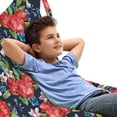 thumbnail image 1 of Floral Lounger Chair Bag, Watercolor Bouquet of Flowers with Blueberries Green Leaves and Little Butterflies, High Capacity Storage with Handle Container, Lounger Size, Multicolor, by Ambesonne, 1 of 5