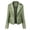 Green, variant on Women's Faux Leather Motorcycle Jacket, Lace-Up Side Zip Biker Coat, Cropped PU Leather Moto Jacket with Lapel, Long Sleeve Fall Outerwear