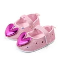 thumbnail image 2 of Odeerbi Clearance Baby's Casual Shoes Toddler Shoes Baby Girls Cute Fashion Heart Sequins Non-slip Soft Bottom Sandals, 2 of 8