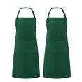 thumbnail image 1 of Vert encre Utopia Kitchen 2 Pack Tablier bavette ajustable avec 2 poches, 1 of 5