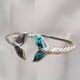 thumbnail image 5 of Abulón cola de apertura de ajuste pulsera brazalete de joyería de decoración de pescado pulseras de plata, 5 of 8