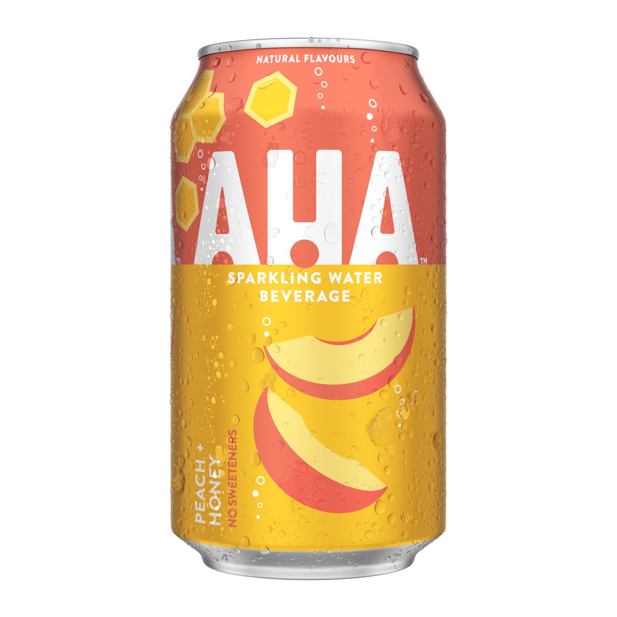 Aha Peach Honey Fridge Pack Cans, 355 mL, 12 Pack