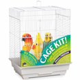 thumbnail image 1 of Prevue Kit de démarrage pour cage à oiseaux, carré, blanc, 1 of 2