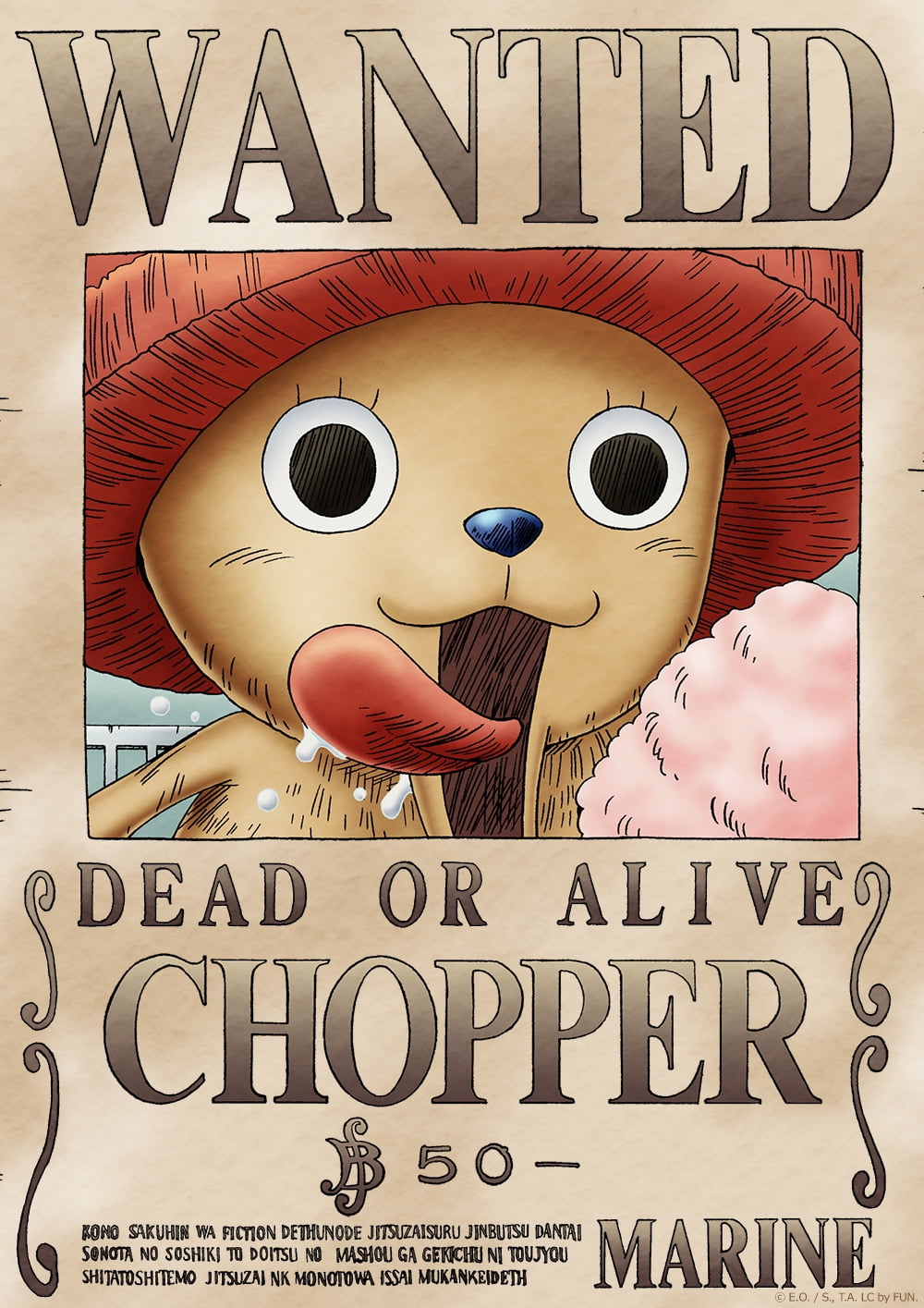 One Piece Chopper Wanted Poster