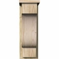 thumbnail image 2 of 8"W x 12"D x 24"H Newport Rough Sawn Corbel w/Backplate, Douglas Fir, 2 of 9