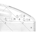 thumbnail image 6 of Zonest Sewing Ruler Acrylic Pattern Making Ruler Includes 5 Button Patterns For Sewing, 6 of 10