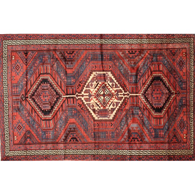 Ahgly Tapis Rectangulaire Traditionnel Lavable en Machine, Rouille Rose, 7 Pieds x 10 Pieds