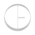 thumbnail image 5 of 30Pcs Circular Tart Rings with Holes Stainless Steel Fruit Pie Quiches Cake Mousse Mold Kitchen Baking Mould 7cm, 5 of 10