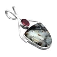 thumbnail image 3 of Astrophyllite - Russia and Garnet 925 Sterling Silver Pendant Jewelry P-1038 SDP155938, 3 of 5