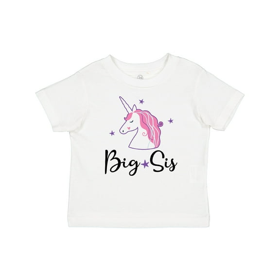 Inktastic Big Sis Unicorn Girls Sister Announcement Girls Baby T-Shirt