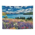 thumbnail image 5 of Orinice Flowers Lake Clouds Tapestry Wall Hanging Unique Style Art for Home Decor Living Room Bedroom Apartment 40x60inch, 5 of 6
