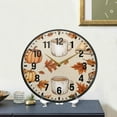 thumbnail image 4 of Yayeee Wall Clock Battery Operated 11.9" Silent Non-Ticking for Living Room, Fall Mug Pattern, 4 of 8