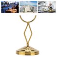 thumbnail image 1 of Noref Photo Holder,Table Number Holder 4in Golden Fashionable Stainless Steel Bracket For Wedding Party Table,Table Number Holder, 1 of 8
