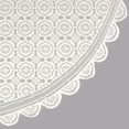 thumbnail image 3 of 100% poliéster, Lavable a máquina, Mantel o superposición clásico, 63 Pulgadas, Redondo, Encaje Floral, Vintage Lace, 63" Round, 1, 3 of 4