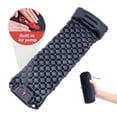thumbnail image 1 of Luftmadrass Ultralätt uppblåsbar luftmadrass för camping inbyggd pump Svart Black, 1 of 4