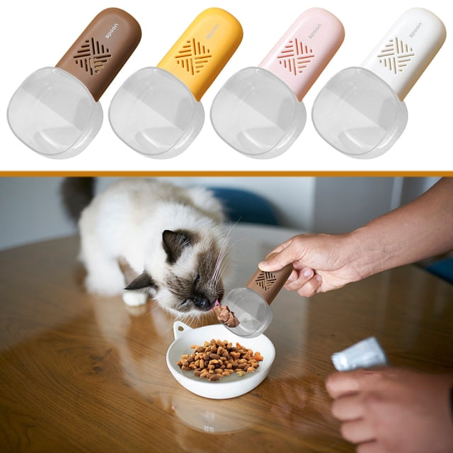 MTBLYS Food Measuring Spoon Multi Use Dog Cat Spoon Grain Meter Longer Storage Baking Camping Restaurant Pet Feeding