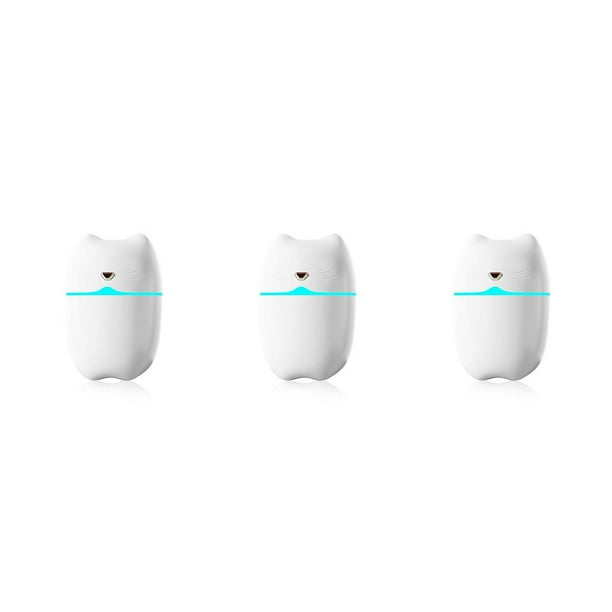 Inteprter Humidificador de aire, 260ml, aceite esencial, ajustable, eléctrico, USB, recargable, temporizador, difusor de Aroma, generador de niebla DIY, Blanco 3piezas Inteprter CBP188117